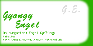 gyongy engel business card